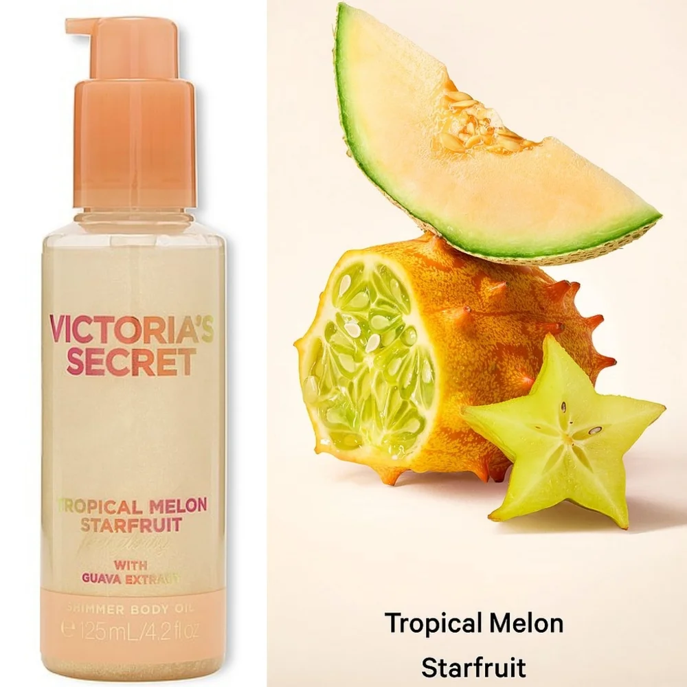 Victoria's Secret Tropical Melon Starfruit 5 Piece Body Care Set New RARE
